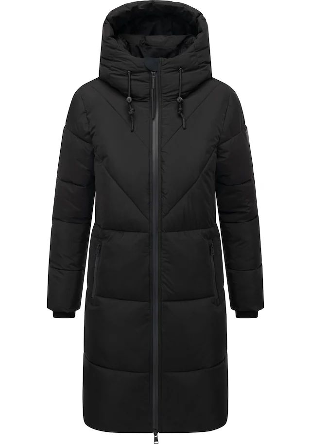 Navahoo Steppmantel »Kältekuschel XIV« Warmer Damen Wintermantel mit Fleece-gefüttertem Kragen
