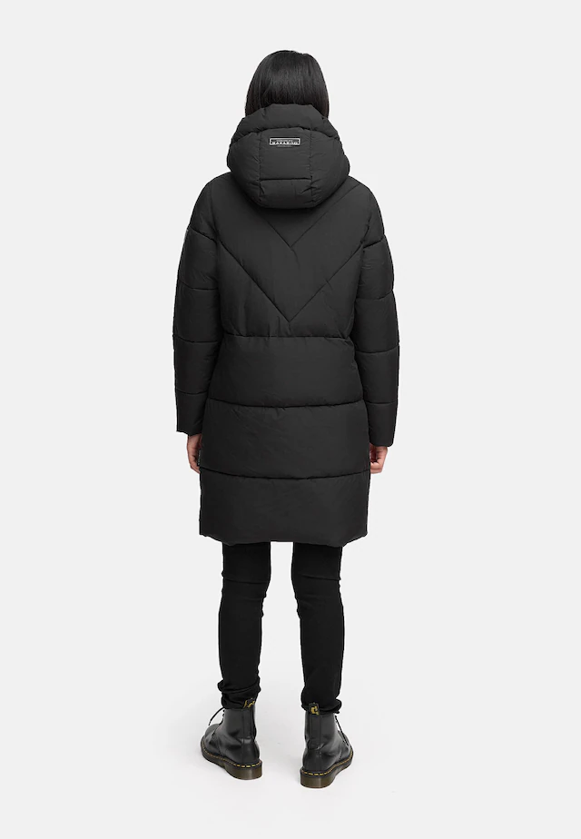 Navahoo Steppmantel »Kältekuschel XIV« Warmer Damen Wintermantel mit Fleece-gefüttertem Kragen