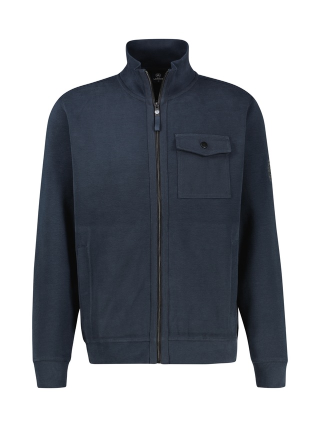 LERROS Sweatjacke »Sweatjacke in Übergrößen, modisch-sportiv«
