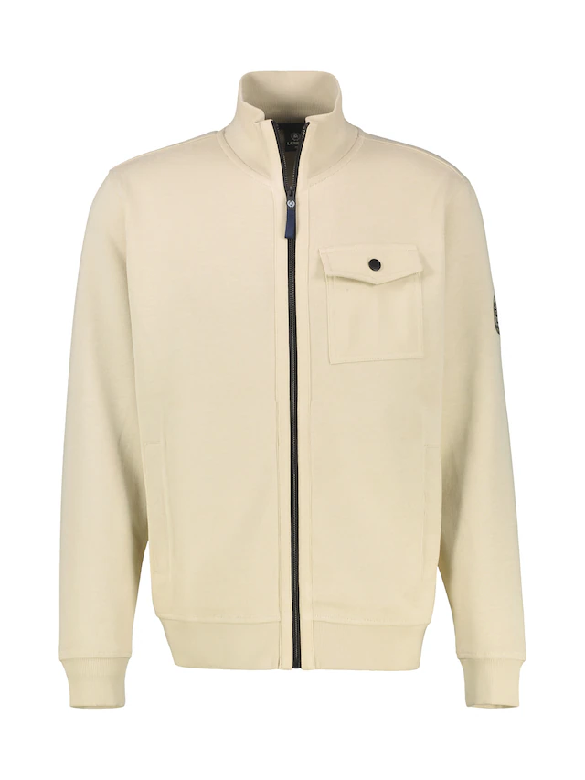 LERROS Sweatjacke »Sweatjacke in Übergrößen, modisch-sportiv«