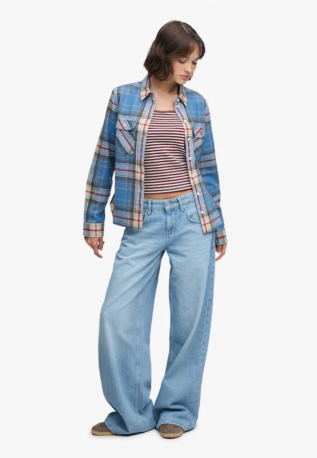 Superdry Karobluse »LUMBERJACK CHECK FLANNEL SHIRT« Baumwolle, relaxed fit, aus weichem Flanell