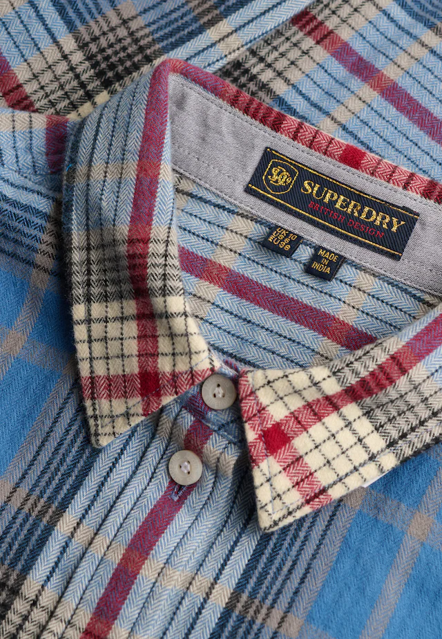 Superdry Karobluse »LUMBERJACK CHECK FLANNEL SHIRT« Baumwolle, relaxed fit, aus weichem Flanell