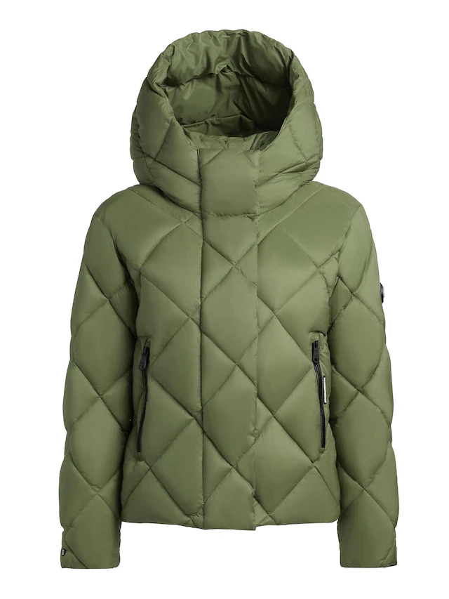 khujo Steppjacke »Lilian« mit Kapuze Damen Winterjacke mit Karo-Steppung