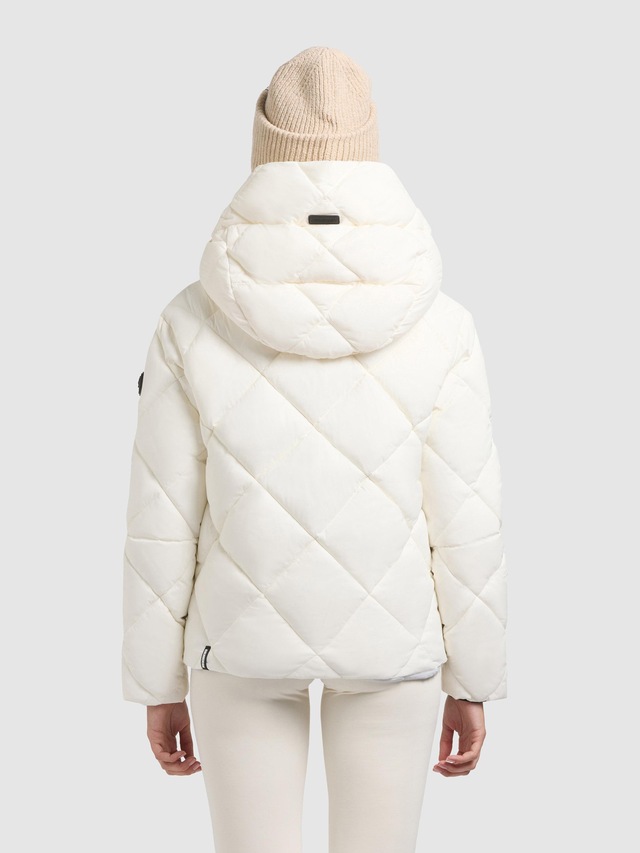 khujo Steppjacke »Lilian« mit Kapuze Damen Winterjacke mit Karo-Steppung
