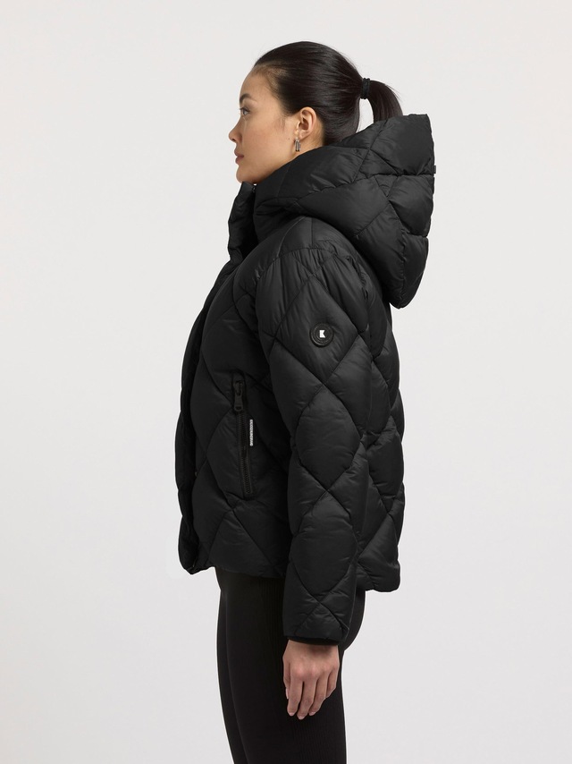 khujo Steppjacke »Lilian« mit Kapuze Damen Winterjacke mit Karo-Steppung