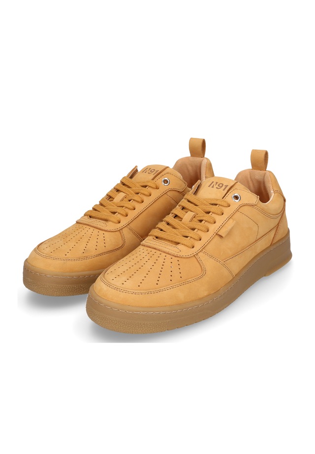 N91 Sneaker »Bball M AN« Halbschuh Leder handgefertigt, sportlicher Freizeitschuh Herren