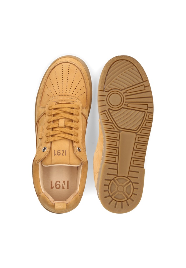 N91 Sneaker »Bball M AN« Halbschuh Leder handgefertigt, sportlicher Freizeitschuh Herren