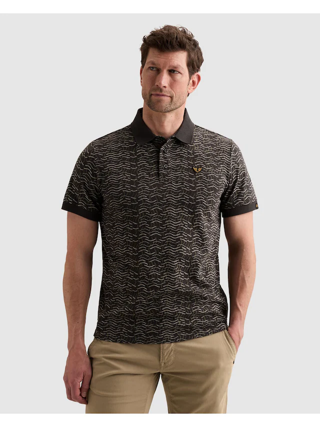 PME LEGEND Poloshirt Kleine Seitenschlitze am Saum