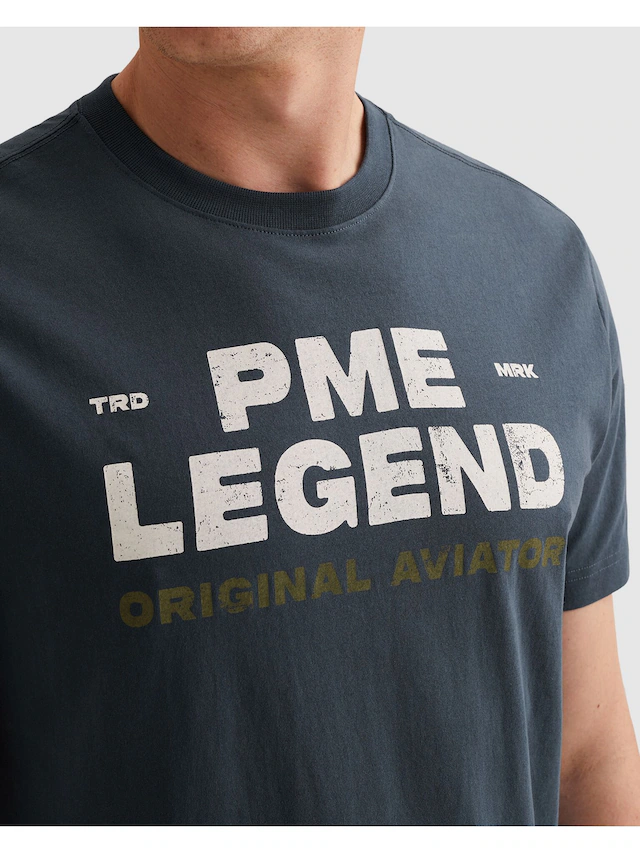 PME LEGEND Print-Shirt »T-shirt RH open end jersey« Sommershirt mit Logo-Print