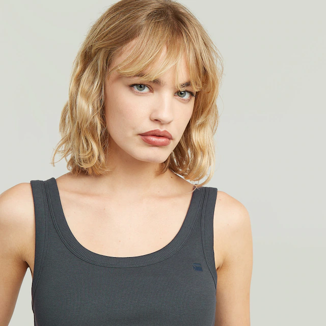 G-STAR Ripptanktop »Slim Rib Tank wmn« aus Baumwolle mit Stretch