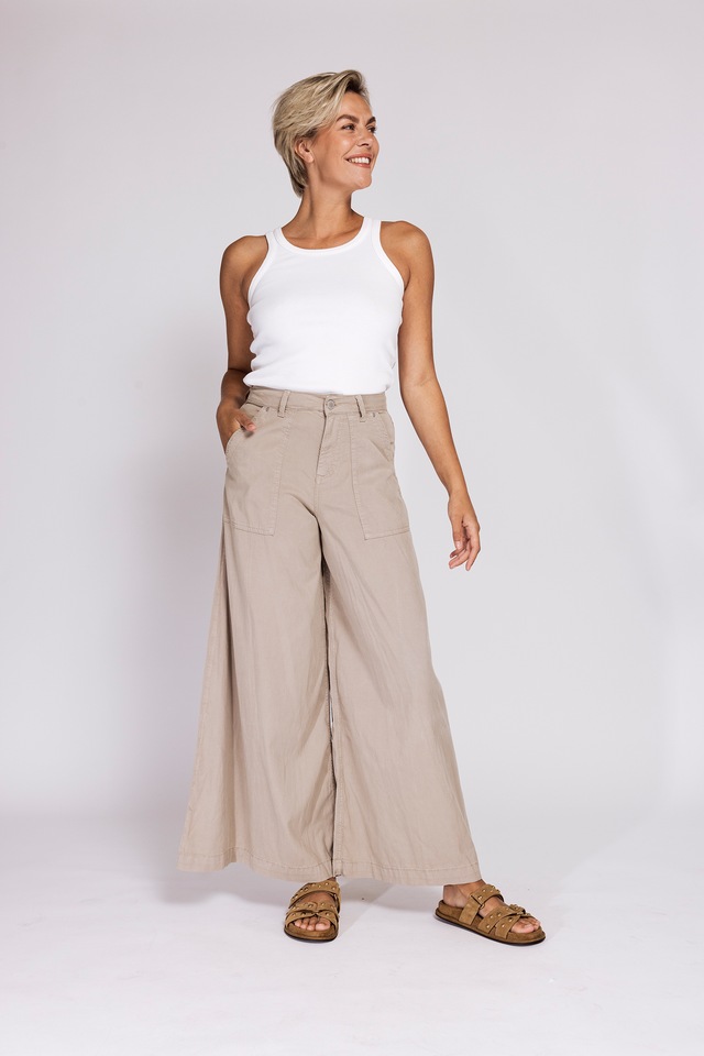Zhrill Culotte »CHATTI« extra weiter Jeans-Style, normale Passform, mit Gürtelschlaufen