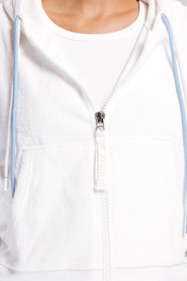 Zhrill Sweatblazer »RATANA« lässiger Look, hüftlange Schnittform, mit Kängurutasche