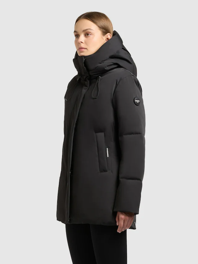 khujo Kurzmantel »Allap« Warmer Damen Mantel mit innenliegenden Rucksack-Trägern
