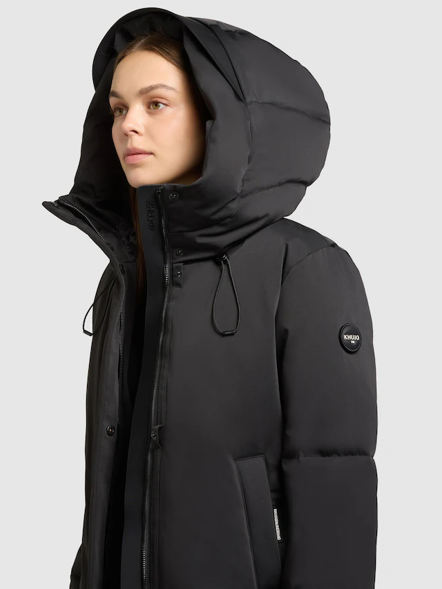 khujo Kurzmantel »Allap« Warmer Damen Mantel mit innenliegenden Rucksack-Trägern