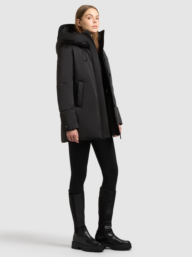 khujo Kurzmantel »Allap« Warmer Damen Mantel mit innenliegenden Rucksack-Trägern