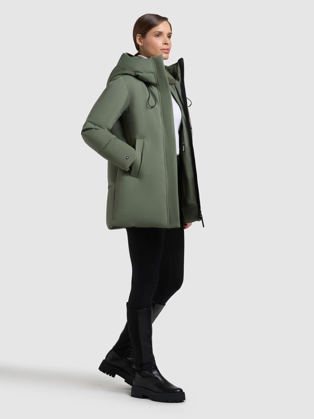 khujo Kurzmantel »Allap« Warmer Damen Mantel mit innenliegenden Rucksack-Trägern