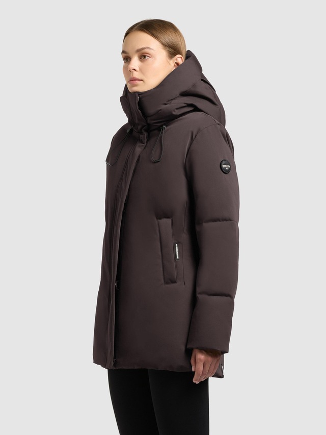 khujo Kurzmantel »Allap« Warmer Damen Mantel mit innenliegenden Rucksack-Trägern