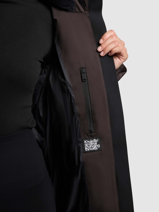 khujo Kurzmantel »Allap« Warmer Damen Mantel mit innenliegenden Rucksack-Trägern