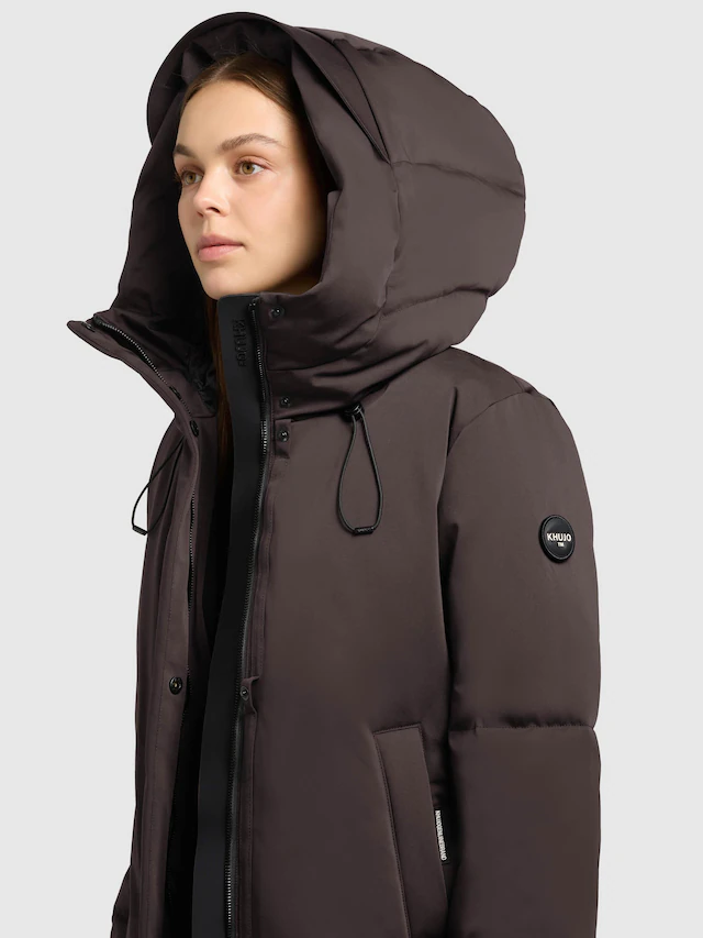 khujo Kurzmantel »Allap« Warmer Damen Mantel mit innenliegenden Rucksack-Trägern