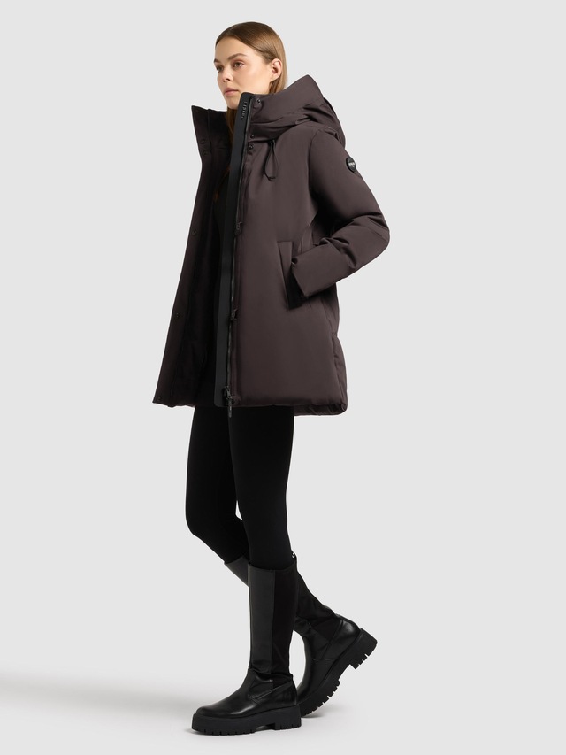 khujo Kurzmantel »Allap« Warmer Damen Mantel mit innenliegenden Rucksack-Trägern