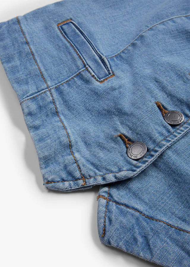 bonprix Jeansweste »Stretch-Jeansweste« aus Baumwollmischung, taillierte Passform, mit Knopfleiste