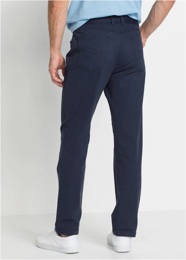 bonprix Stretch-Hose »Classic Fit Stretch-Hose, Straight« Five-Pocket-Design, mit Eingrifftaschen, Gesäßtaschen und Coinpocket