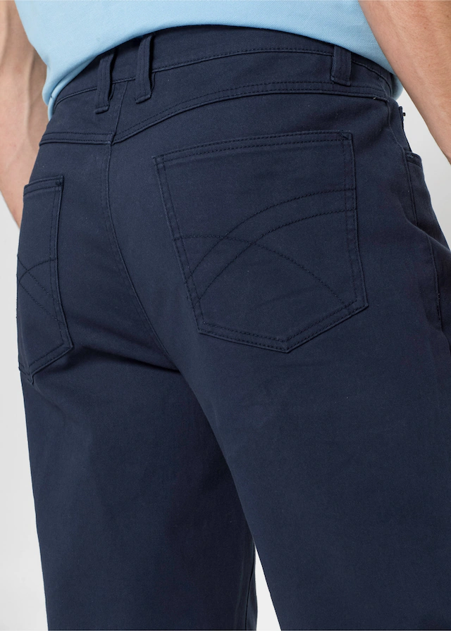 bonprix Stretch-Hose »Classic Fit Stretch-Hose, Straight« Five-Pocket-Design, mit Eingrifftaschen, Gesäßtaschen und Coinpocket