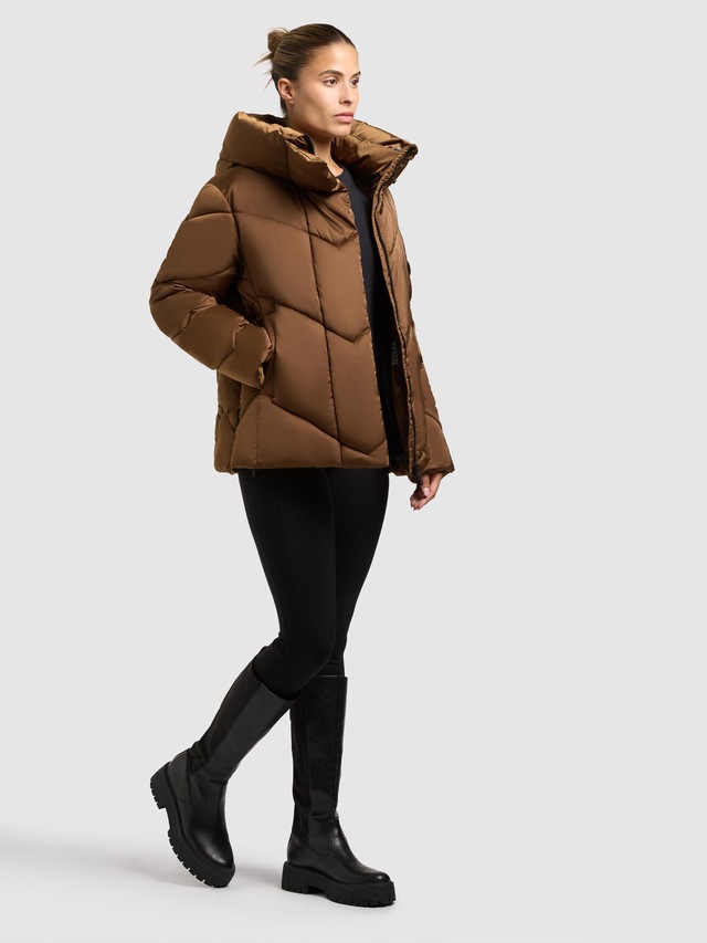 khujo Winterjacke »Olsa2« mit Kapuze Gefütterte Steppjacke mit Kapuze