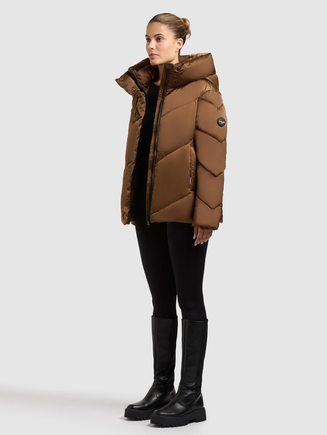 khujo Winterjacke »Olsa2« mit Kapuze Gefütterte Steppjacke mit Kapuze