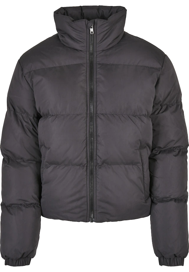 URBAN CLASSICS Winterjacke »Urban Classics Damen Ladies Short Peached Puffer Jacket« 1 Stk. tlg. ohne Kapuze
