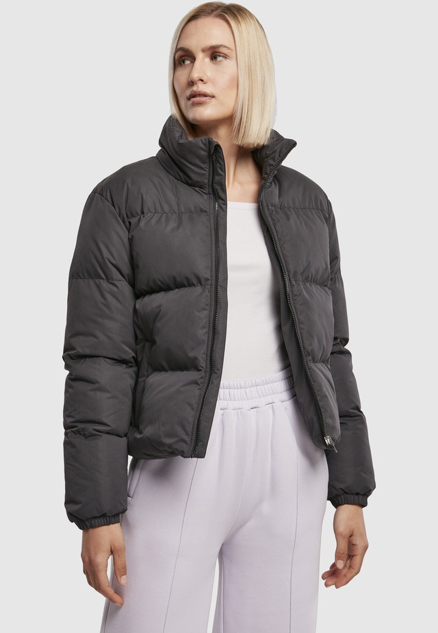 URBAN CLASSICS Winterjacke »Urban Classics Damen Ladies Short Peached Puffer Jacket« 1 Stk. tlg. ohne Kapuze