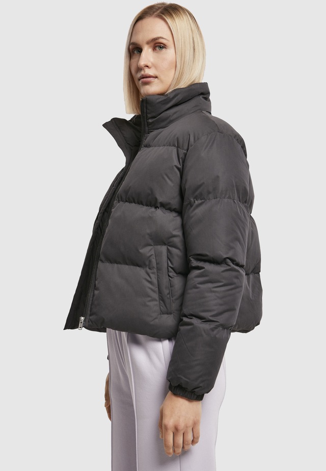 URBAN CLASSICS Winterjacke »Urban Classics Damen Ladies Short Peached Puffer Jacket« 1 Stk. tlg. ohne Kapuze