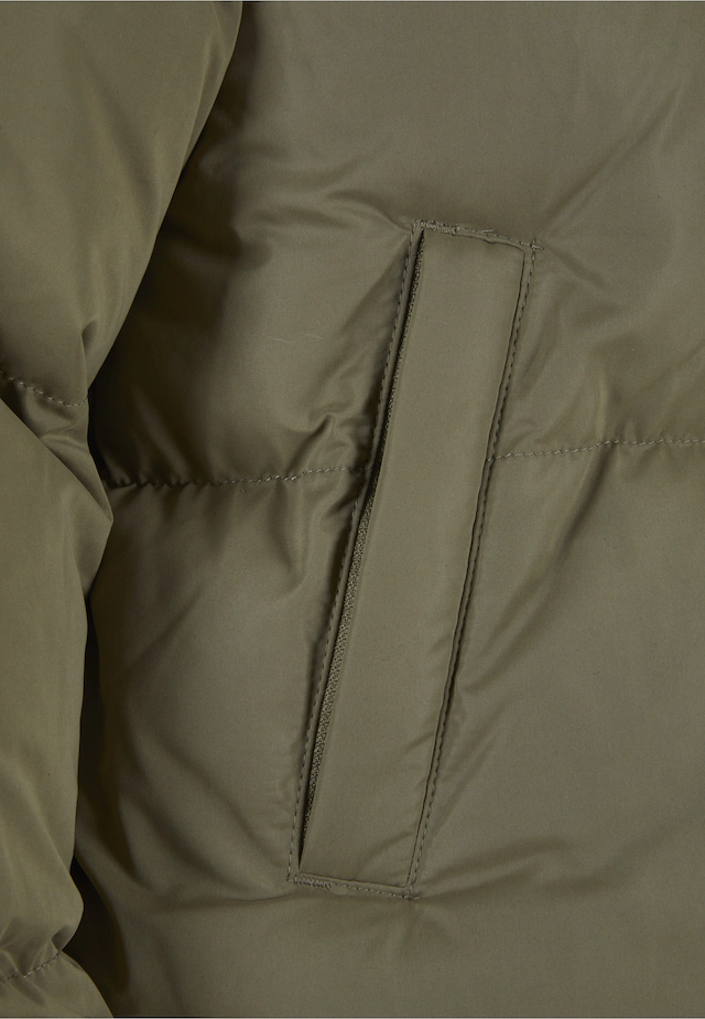 URBAN CLASSICS Winterjacke »Urban Classics Damen Ladies Short Peached Puffer Jacket« 1 Stk. tlg. ohne Kapuze