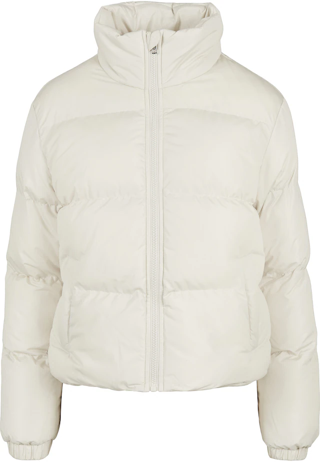 URBAN CLASSICS Winterjacke »Urban Classics Damen Ladies Short Peached Puffer Jacket« 1 Stk. tlg. ohne Kapuze