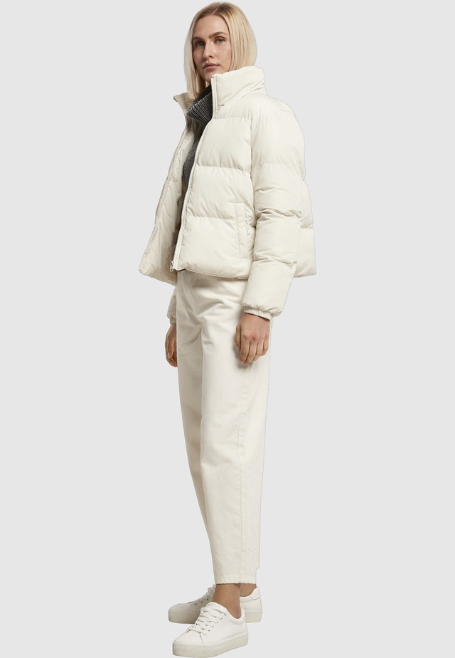 URBAN CLASSICS Winterjacke »Urban Classics Damen Ladies Short Peached Puffer Jacket« 1 Stk. tlg. ohne Kapuze