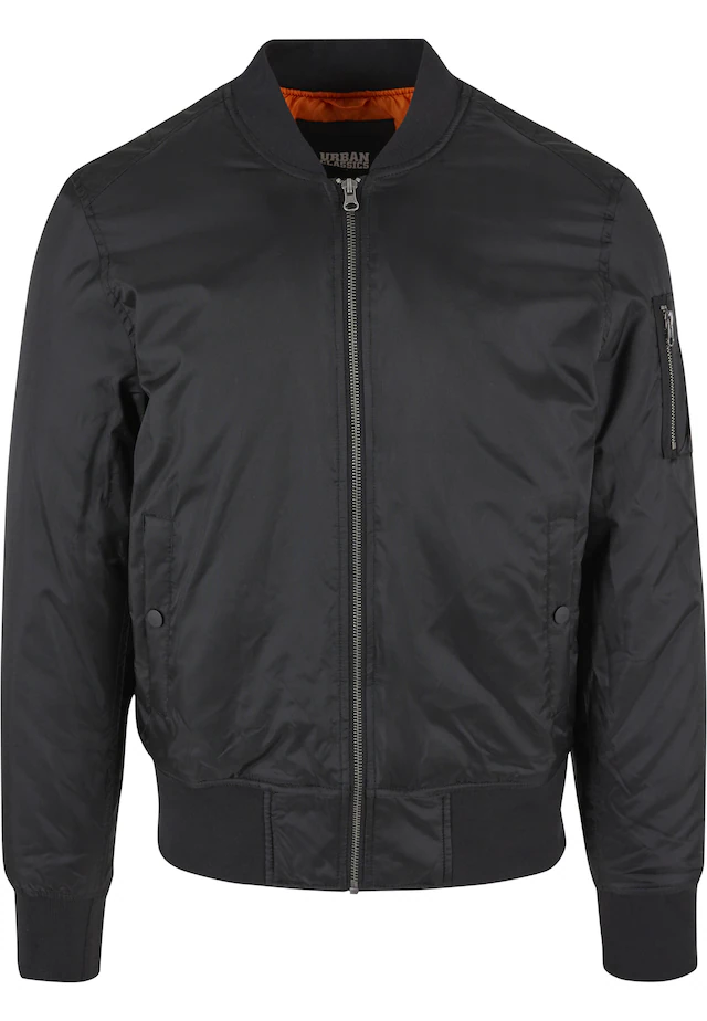 URBAN CLASSICS Anorak »Urban Classics Herren Basic Bomber Jacket« 1 Stk. tlg. ohne Kapuze