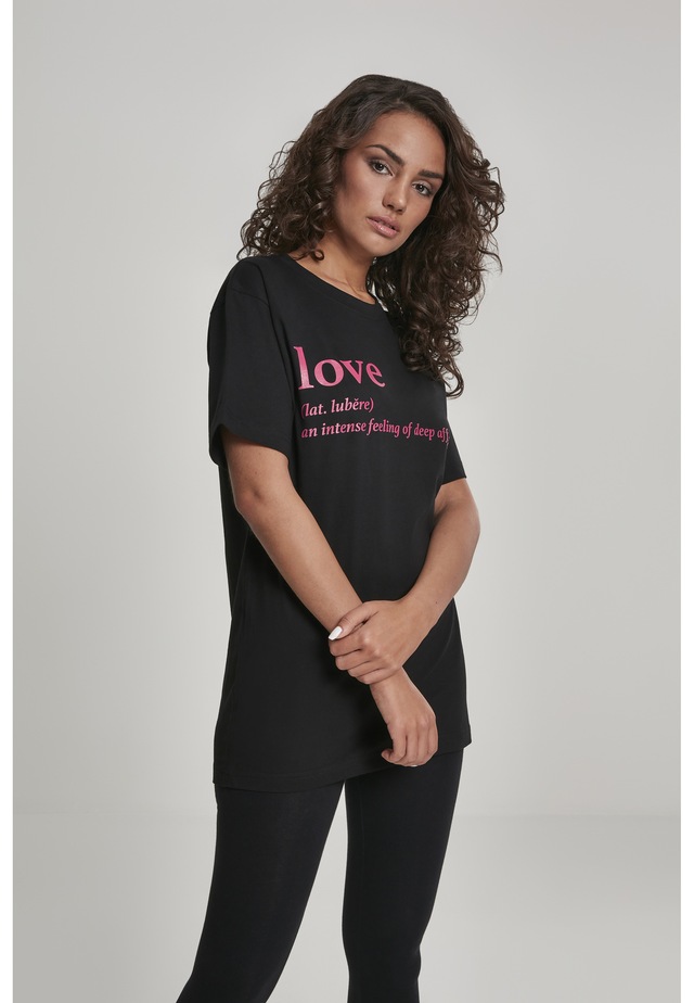 MisterTee T-Shirt »MisterTee Damen Love Definition T-Shirt Round Neck« 1 Stk.
