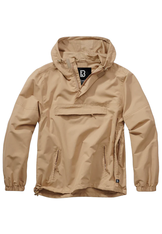 Brandit Allwetterjacke »Brandit Herren Summer Pull Over Jacket« 1 Stk. tlg. mit Kapuze