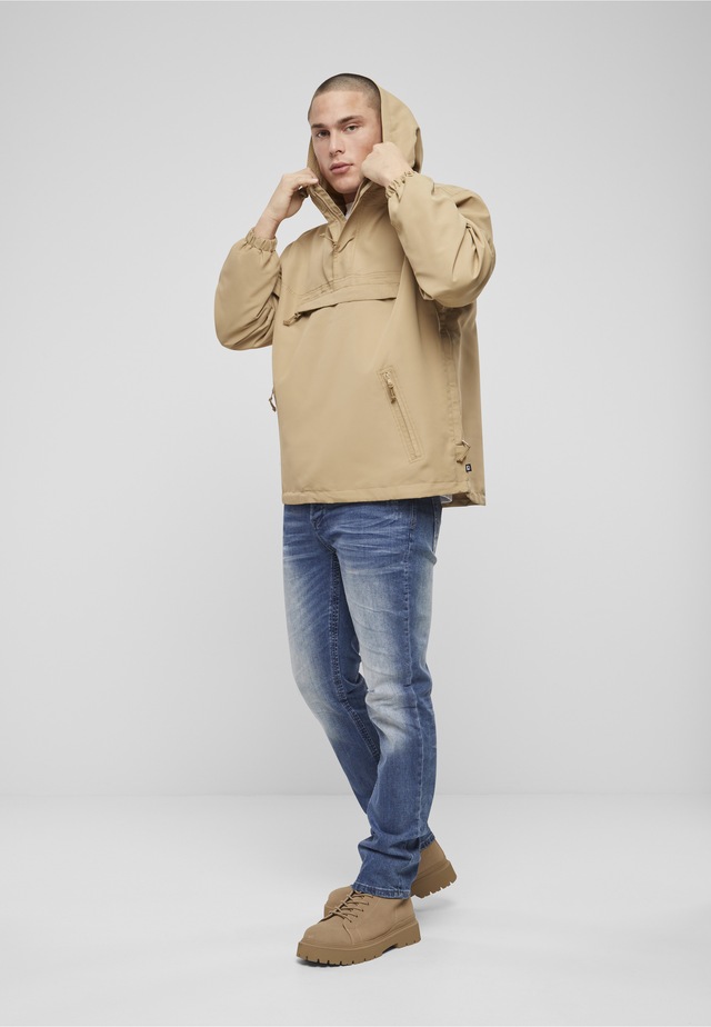 Brandit Allwetterjacke »Brandit Herren Summer Pull Over Jacket« 1 Stk. tlg. mit Kapuze
