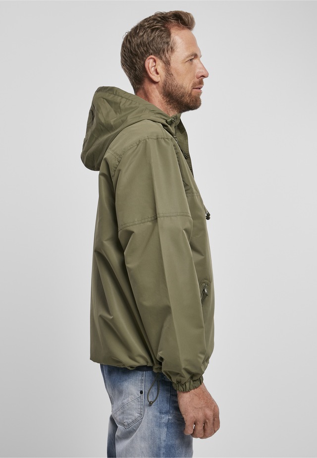 Brandit Allwetterjacke »Brandit Herren Summer Pull Over Jacket« 1 Stk. tlg. mit Kapuze