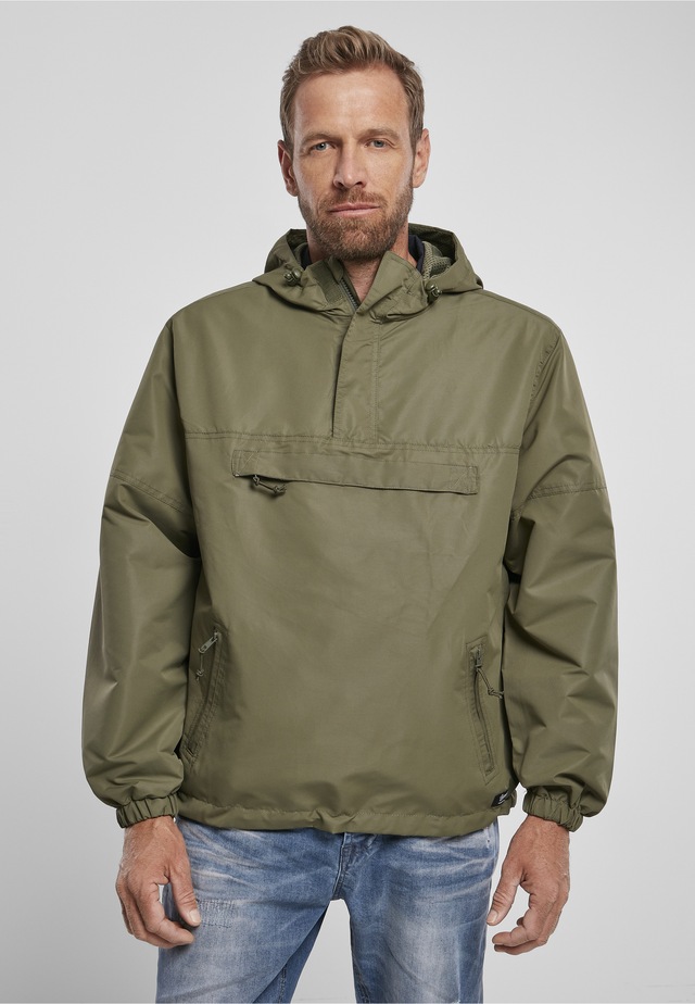 Brandit Allwetterjacke »Brandit Herren Summer Pull Over Jacket« 1 Stk. tlg. mit Kapuze