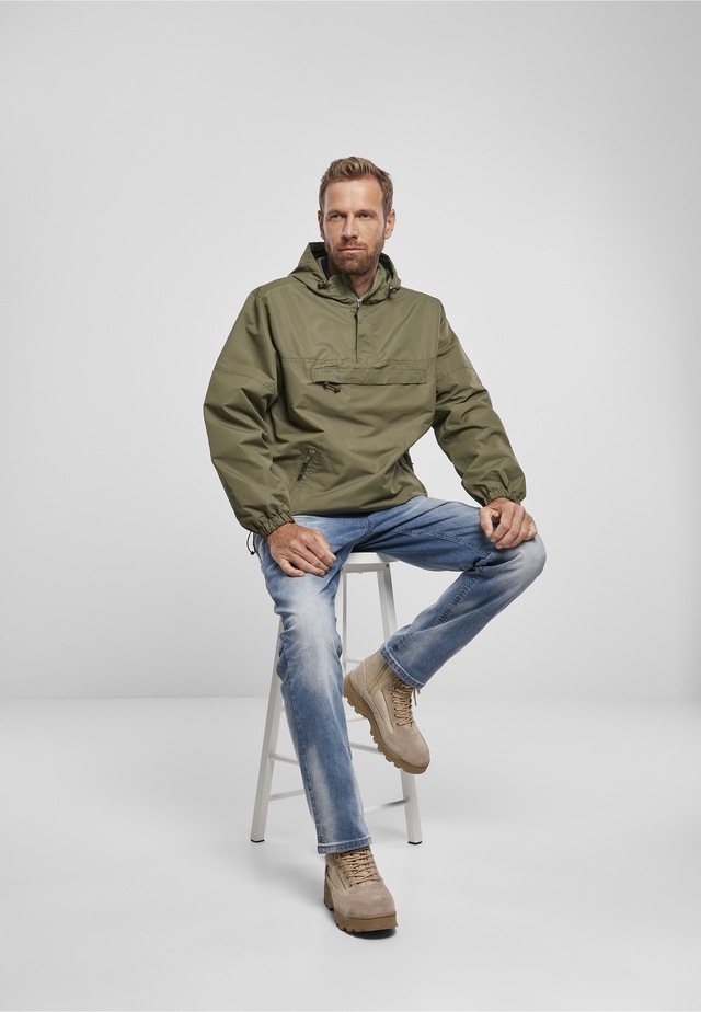 Brandit Allwetterjacke »Brandit Herren Summer Pull Over Jacket« 1 Stk. tlg. mit Kapuze