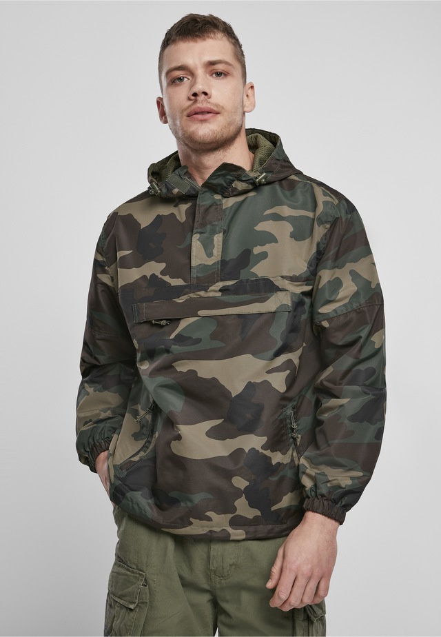 Brandit Allwetterjacke »Brandit Herren Summer Pull Over Jacket« 1 Stk. tlg. mit Kapuze