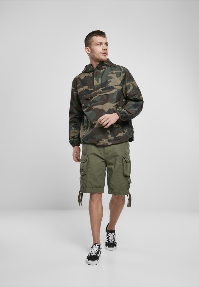 Brandit Allwetterjacke »Brandit Herren Summer Pull Over Jacket« 1 Stk. tlg. mit Kapuze