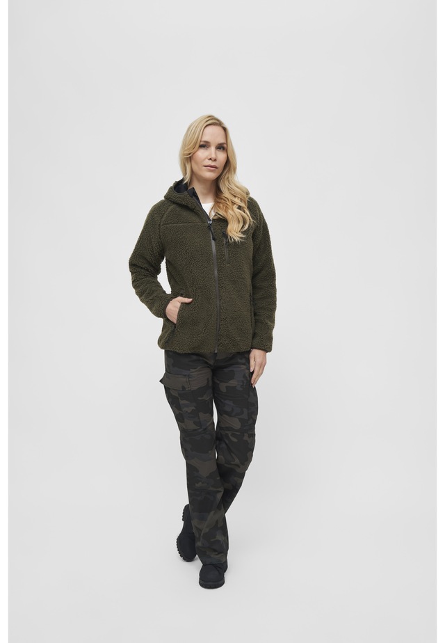 Brandit Allwetterjacke »Brandit Damen Ladies Teddyfleecejacket« 1 Stk. tlg. mit Kapuze