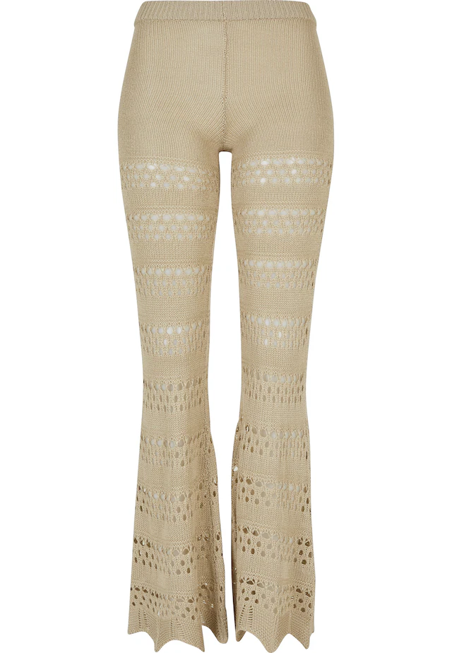 URBAN CLASSICS Leggings »Urban Classics Damen Ladies Flared Crochet Knit Leggings«