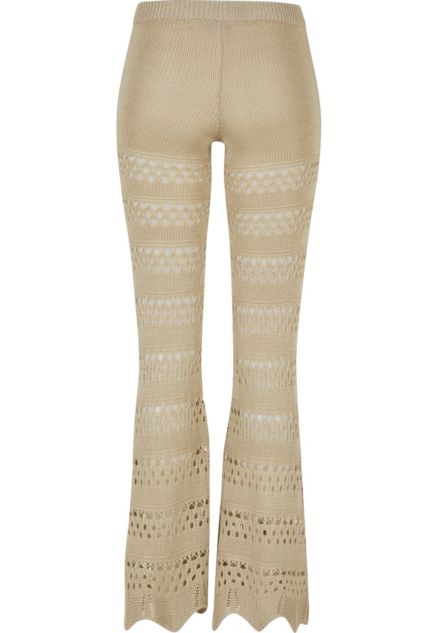 URBAN CLASSICS Leggings »Urban Classics Damen Ladies Flared Crochet Knit Leggings«