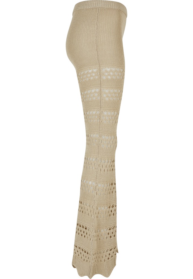 URBAN CLASSICS Leggings »Urban Classics Damen Ladies Flared Crochet Knit Leggings«