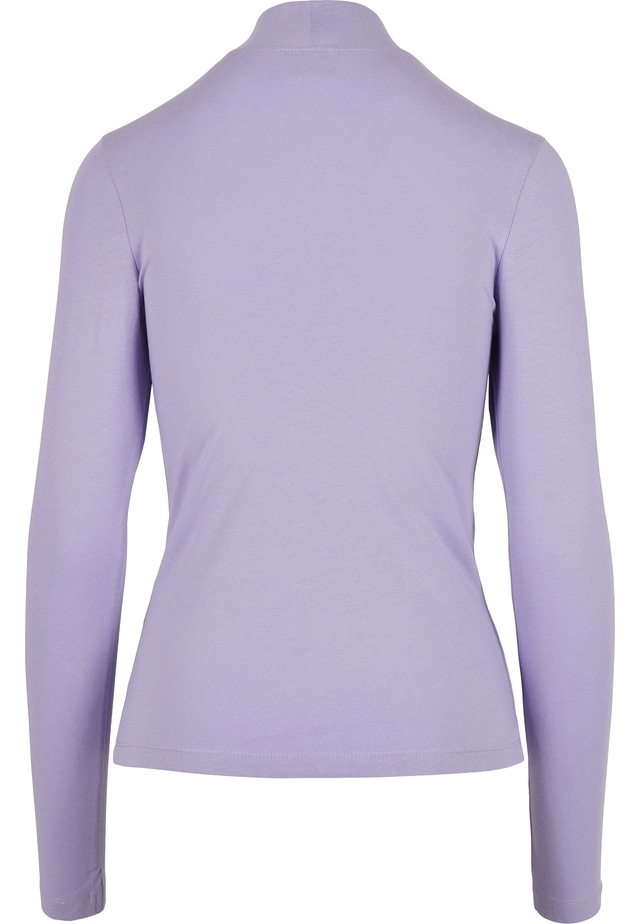 URBAN CLASSICS Langarmshirt »Urban Classics Damen Ladies Cut-Out Turtleneck Longsleeve« 1 Stk.
