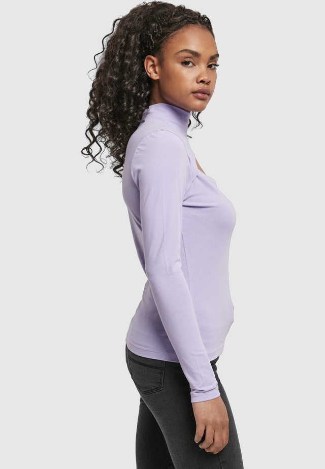 URBAN CLASSICS Langarmshirt »Urban Classics Damen Ladies Cut-Out Turtleneck Longsleeve« 1 Stk.
